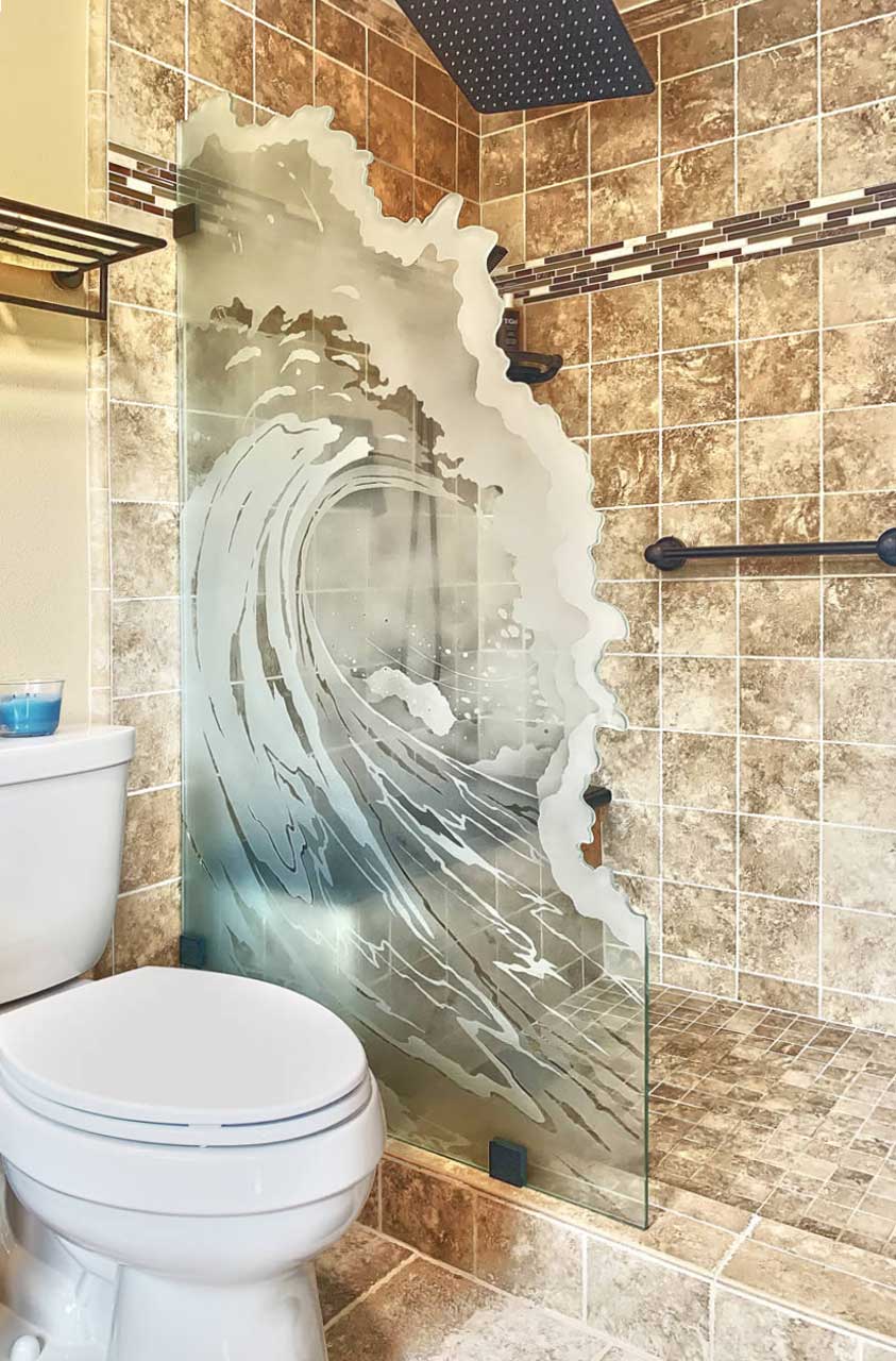 Wave Shower Divider