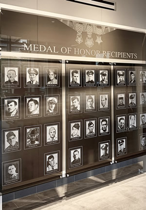 Etched Glass Veterans Memorial for the National Cemetary of the Pacific