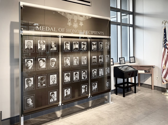 Etched Glass Veterans Memorial for the National Cemetary of the Pacific